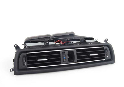 Rejilla central de ventilación OEM 64229209136 para BMW F10 y F11. Compatible con modelos 518d, 520d (manual y automático). Original BMW.