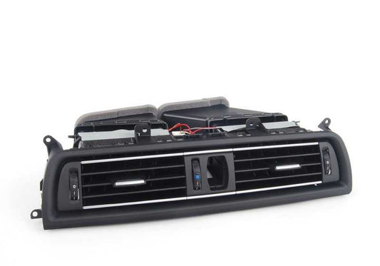 Rejilla central de ventilación OEM 64229209136 para BMW F10 y F11. Compatible con modelos 518d, 520d (manual y automático). Original BMW.