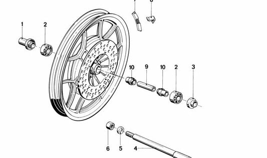 Rodamiento OEM 36311242854 (17x40x12) para BMW Motorrad R248. Compatible con rueda de aleación. Original BMW.