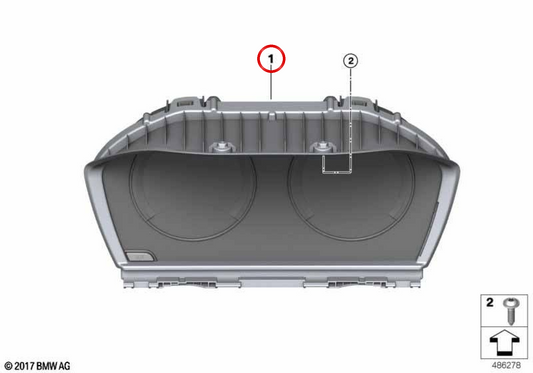 Cuadro de instrumentos OEM 62105A3B676 para BMW F45, F46, F48, F39. Original BMW.