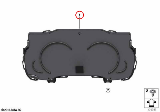 Instrumententisch OEM 62105A59654 für BMW G30, G38, G11, G12. Original BMW.