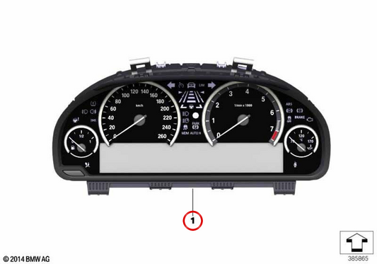INSTRUMENT TABLE OEM 62108795226 For BMW F07, F10, F11, F06, F12, F13, F01, F02, F25, F26. Original BMW.
