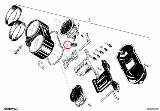 OEM hexagonale Nuss 62111243111 für BMW R50. Original BMW.