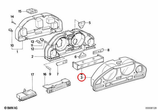 Estrutura frontal OEM 62111384188 para BMW E34. BMW genuíno.