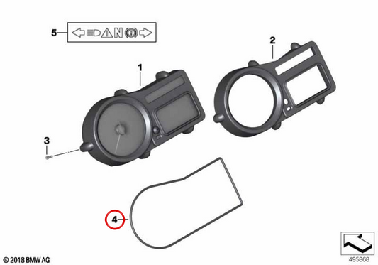 OEM-Rundband 62117694578 für BMW Motorrad R HP2 Enduro (K25, 0369) 2005–2007. Original BMW Motorrad.