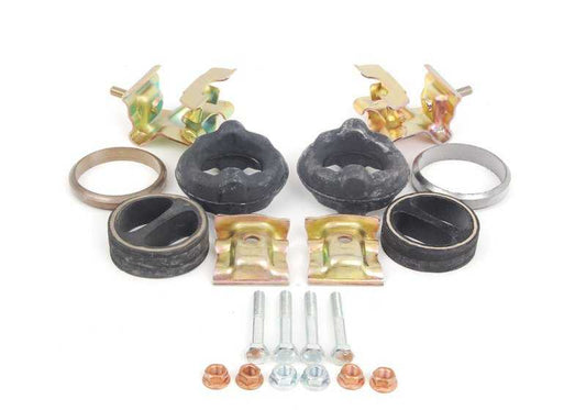 Kit de montaje para silenciador OEM 18210146603 para BMW E34. Original BMW.