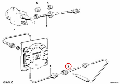 Fondo di tachicowelle per BMW E21, E12, E24 (OEM 62121359333). BMW originale