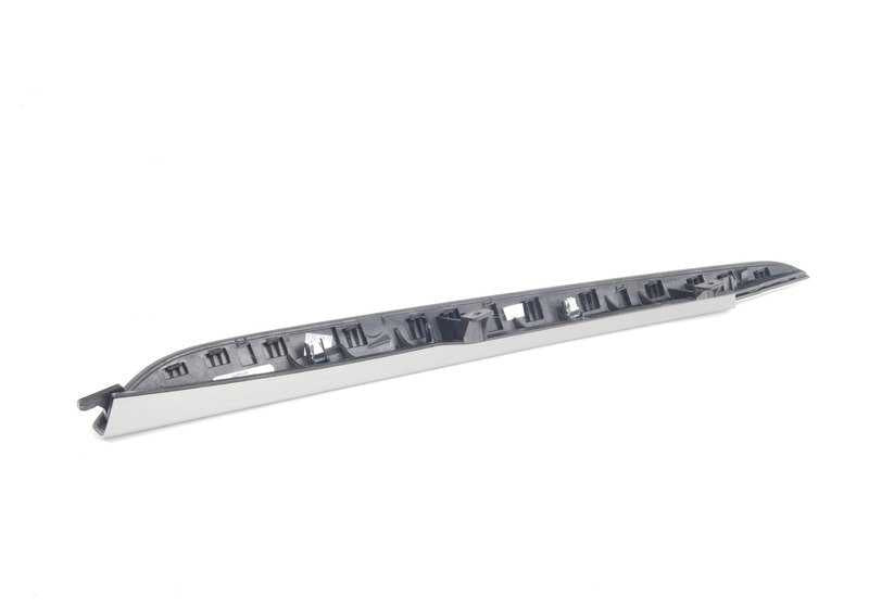 Embellecedor aluminio consola central izquierda OEM 51169270597 para BMW X5 F15. Original BMW.