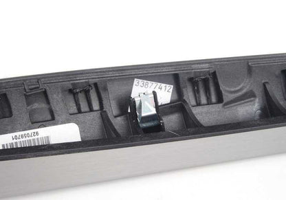 Embellecedor aluminio consola central izquierda OEM 51169270597 para BMW X5 F15. Original BMW.