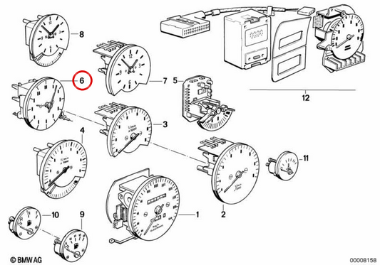 OMCH Digital OEM 621372237 per BMW E30. BMW originale.