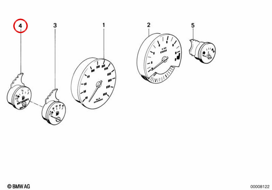 Indicatore del livello del carburante OEM 62131388798 per BMW E34, E32. BMW originale.