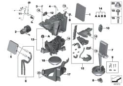 Intercambiador de calor OEM 64116844853 para BMW X7 G07, X7 G07 LCI y más. Original BMW.