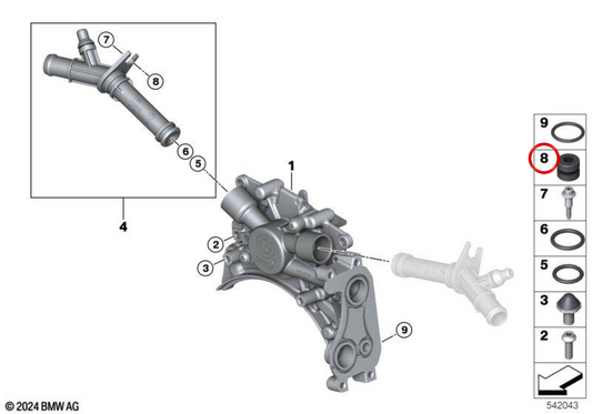 OEM-Gummischlauch 62217670749 für BMW Motorräder R1200GS, R1250GS, F850GS, S1000RR... und mehr. Original BMW Motorrad.