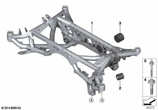 Hinterachesträger per BMW G87, G80, G81, G82, G83 (OEM 33318746172). BMW originale