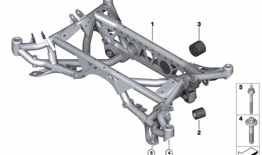 Suporte ao eixo traseiro para BMW F87, F80, F82, F83 (OEM 33318097478). BMW original.