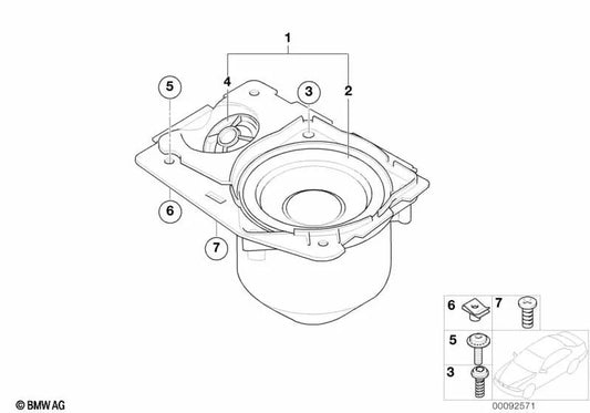Parafuso OEM 07149156623 para BMW E46, E60, E61, E63, E64, E65, Z3 E36... e muito mais. BMW genuíno.