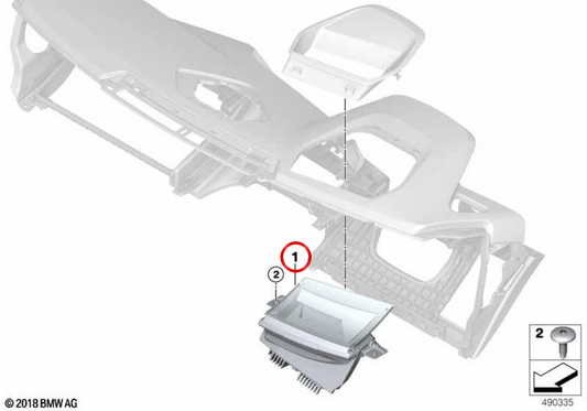 Head-Up Display OEM 62305A092D7 para BMW G29. BMW genuíno.