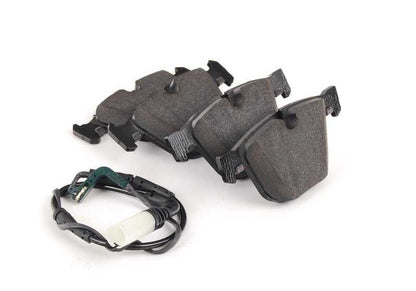 Brake pills set with OEM sensor 34212339292 for BMW E60, E60N, E63, E63N, E64, E64N. Original BMW.
