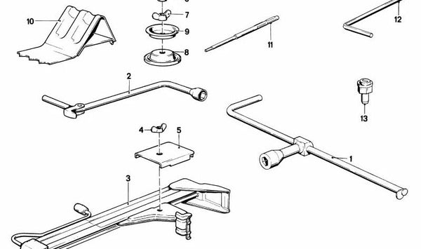 Tuerca de rueda OEM 36111106017 para BMW E21, E12, E24, F22 (M235i Racing). Compatible con modelos antiguos y de competición. Pieza original BMW.