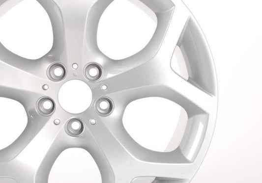Llantas de aleación diseño Y-Spoke 214 OEM 36116772249 para BMW X5 E70, E70N y BMW X6 E71, E72. Medida 10x20 ET40. Acabado en color plata reflex. Original BMW.