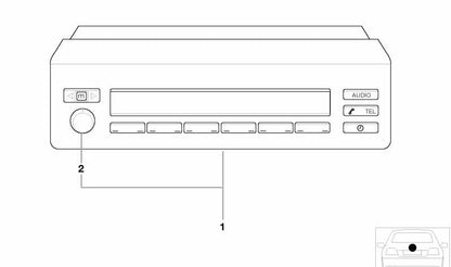 Pantalla de información múltiple OEM 65806914590 para BMW E39. Compatible con todos los modelos de la Serie 5 E39. Repuesto original BMW.