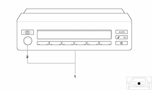 Pantalla de información múltiple OEM 65806914594 para BMW E39. Display original con funciones múltiples en el cuadro de instrumentos. Compatible únicamente con BMW E39. Repuesto original BMW.