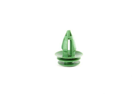 Clipe verde para BMW Série 2 F23, G42, U06, Série 4 G23, G83, Série 5 G31, G61, Série 6 F06, G32, Série 7 G11, G12, Série 8 F91, G14, X1 U11, X3 G45, X5 F15, G05, X6 E71, F16, X7 G07 (OEM 07147129310). BMW original