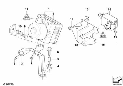 Soporte para Sensor DSC para BMW Serie 3 E46 (OEM 34516757001). Original BMW