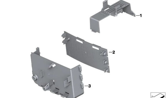 Soporte unidades de mando OEM 61358396354 para motos BMW R 18, R 18 Classic, R 18 B, R 18 Transcontinental. Original BMW Motorrad.