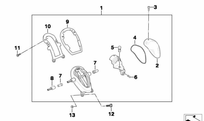 Cristal para luces traseras OEM 63217668368 para motos BMW R 850 C, R 1200 C, R 1200 CL. Original BMW Motorrad.