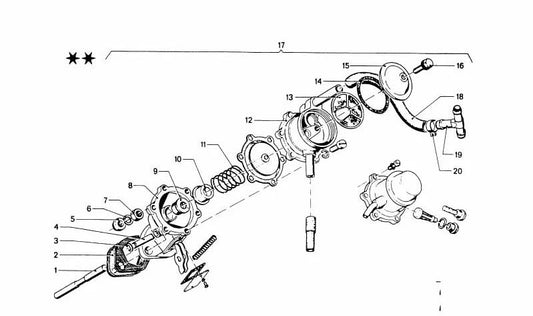 Arogueira da penalidade do OEM 13118685556 para BMW E21. BMW original.