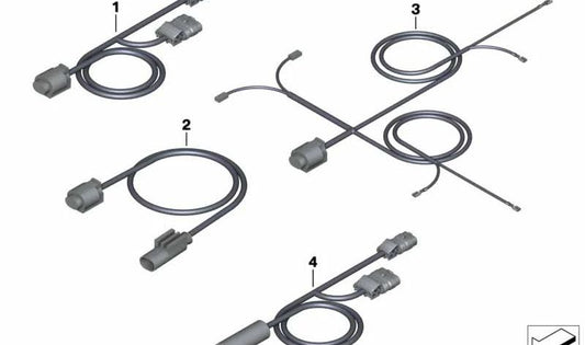 Mazo de cables del depósito OEM 61117704213 para motos BMW R1200R (K27) 2006-2014. Original BMW Motorrad.