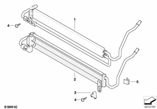 Radiator de gerenciamento assistido para BMW E60, E60N, E61, E61N, E63, E63N, E64, E64N (OEM 17217519215). BMW original