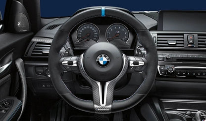 Volante M Performance Pro OEM 32302413014 para BMW F87, F80, F82, F83, M2, M2 CS, M2 Competition, M3, M4. Compatible con todos los modelos mencionados sin calefacción. Original BMW.