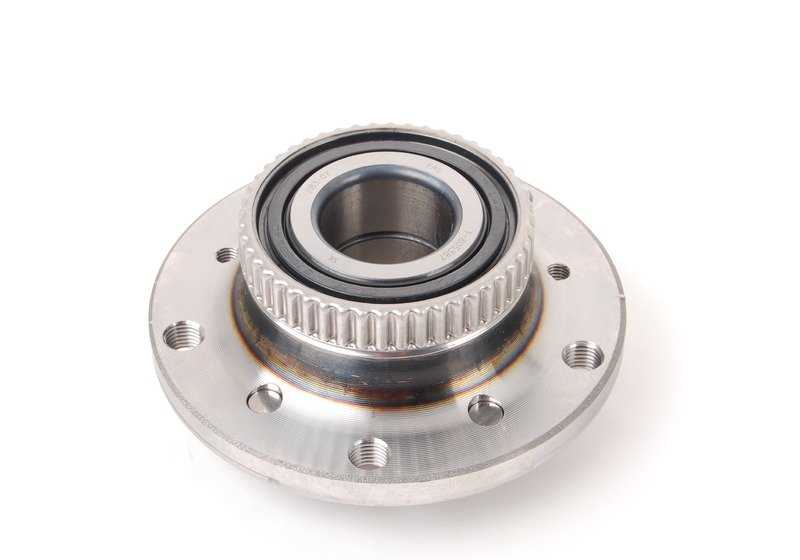Moyú de rueda con rodamiento delantero OEM 31222229501 para BMW E46, E85, E86. Original BMW.