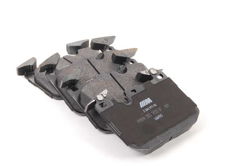 Juego de pastillas de freno OEM 34112284969 para BMW F87, F80, F82, F83. Original BMW.