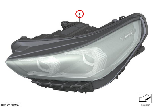 LED AHL HIGH LED OEM 63115A64442 for BMW U11. Original BMW.
