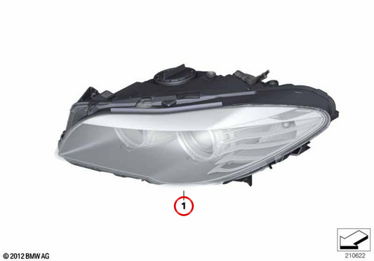 OEM anteriore Bi-Xenon sinistro 63117343913 per BMW F10 e F11. BMW originale.
