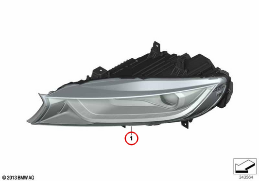 Beacon destro con tecnologia Laser OEM 63117446810 per BMW I8 (I12, I15). BMW originale.