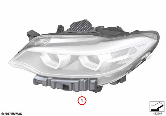 LED LED OEM 63117469779 pour BMW F22, F23, F87. BMW d'origine.