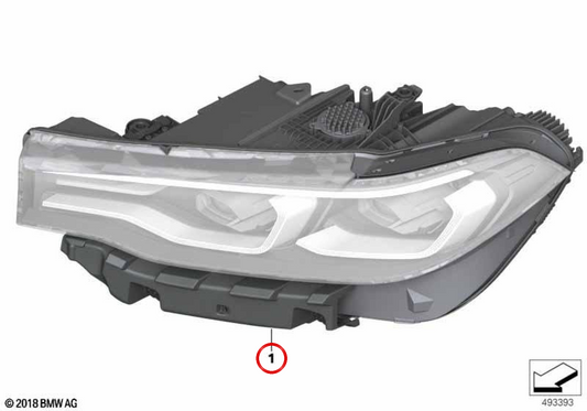Phares laser gauche OEM 63119852961 pour BMW G07. BMW d'origine.