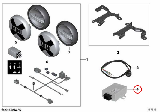 OEM CAN Interface 63122462907 for MINI F55, F56, F54 Clubman, F57 Cabrio, F60 Countryman. Original MINI