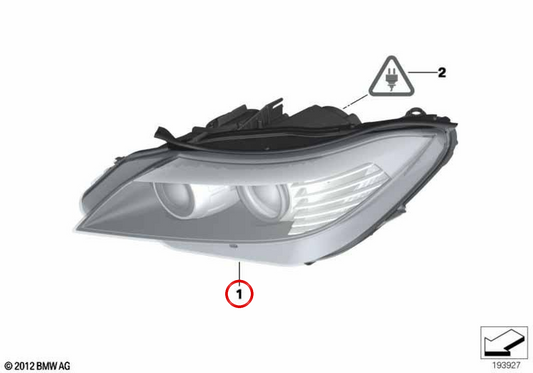 Faro Ahl-Xenon verließ BMW E89 (OEM 63127228863). Original BMW.