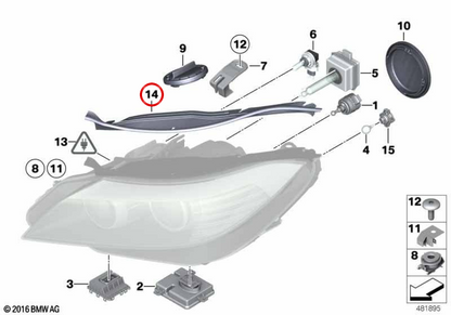 LEFT BOARD OEM 63127248897 for BMW E89. Original BMW.