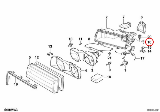 Tubo de respiro OEM 63128361282 para BMW E38. BMW genuíno.