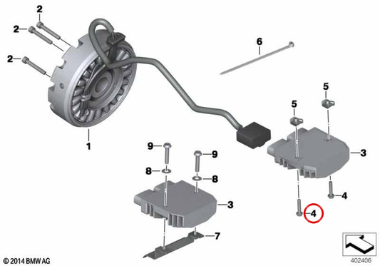 Vite a testa lente M5x25 OEM 63137655661 per moto BMW F 700 GS, F 800 GS, F 800 GT, F 800 R, R 1200 GS, S 1000 RR... e altro. Originale BMW Motorrad.