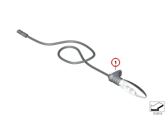 Clignotant LED à lentille blanche OEM 63138522503 pour motos BMW R 1200 R, R 1250 R, R 1200 RS, R 1250 RS, HP4, S 1000 RR, S 1000 R… et plus. Original BMW Motorrad.