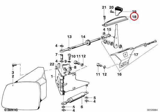 COVERING FARO COVER OEM 63171238678 FOR BMW E36. Original BMW.