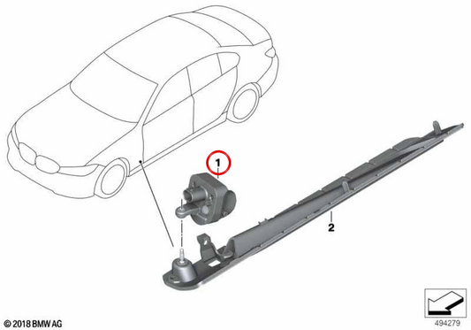OEM LEFT LIGHT MODULE 63177946655 for BMW G20, G21, G28. Original BMW.