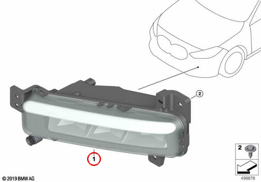 LED LED LED FAROS OEM 63178089979 per BMW F40. BMW originale.